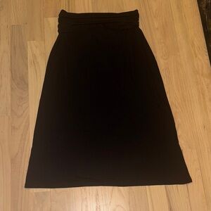 a.n.a Black A-Line Skirt